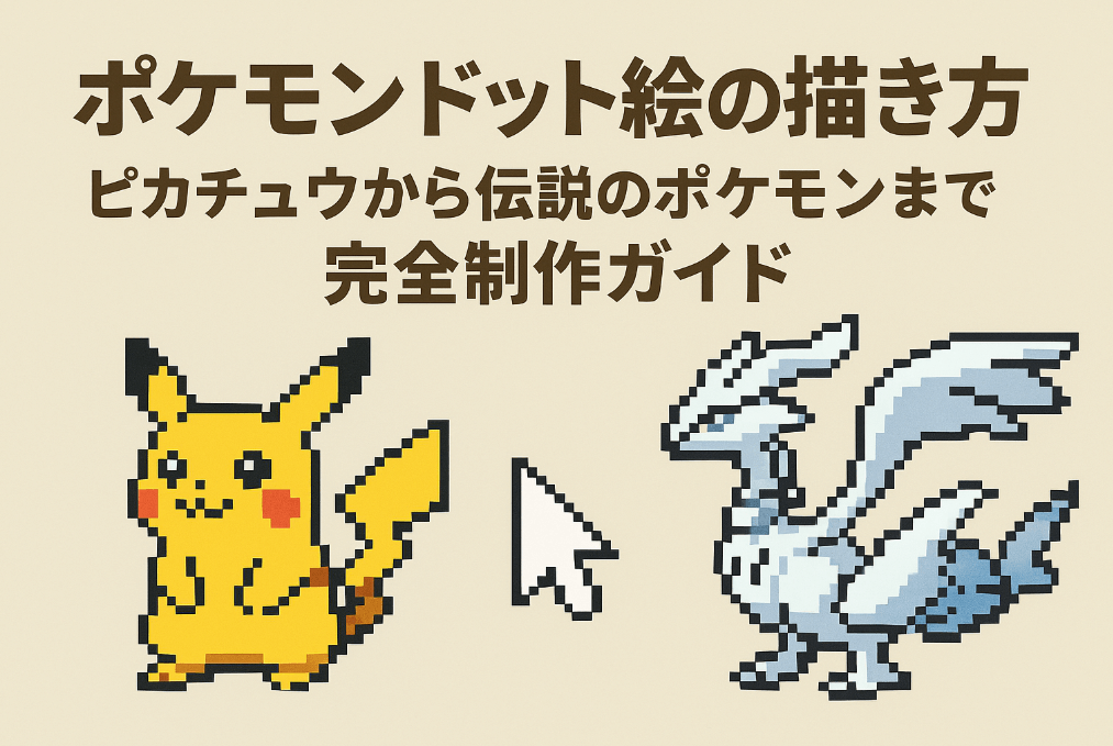 ポケモンドット絵の描き方 - ピカチュウから伝説のポケモンまでの制作ガイド